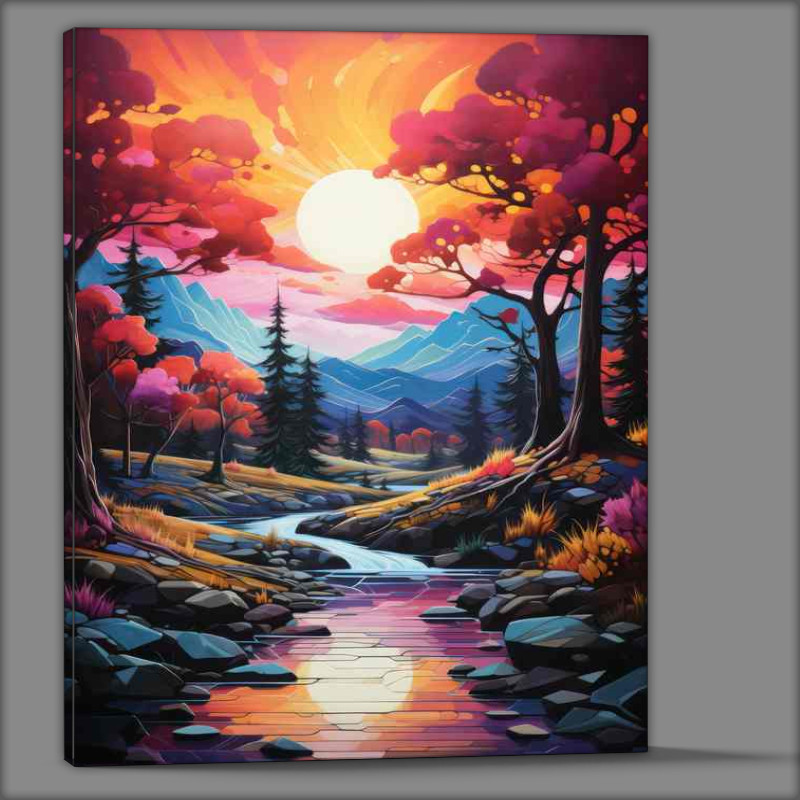 Buy Canvas : (Rainbow mix A Party Of Forest Colours)