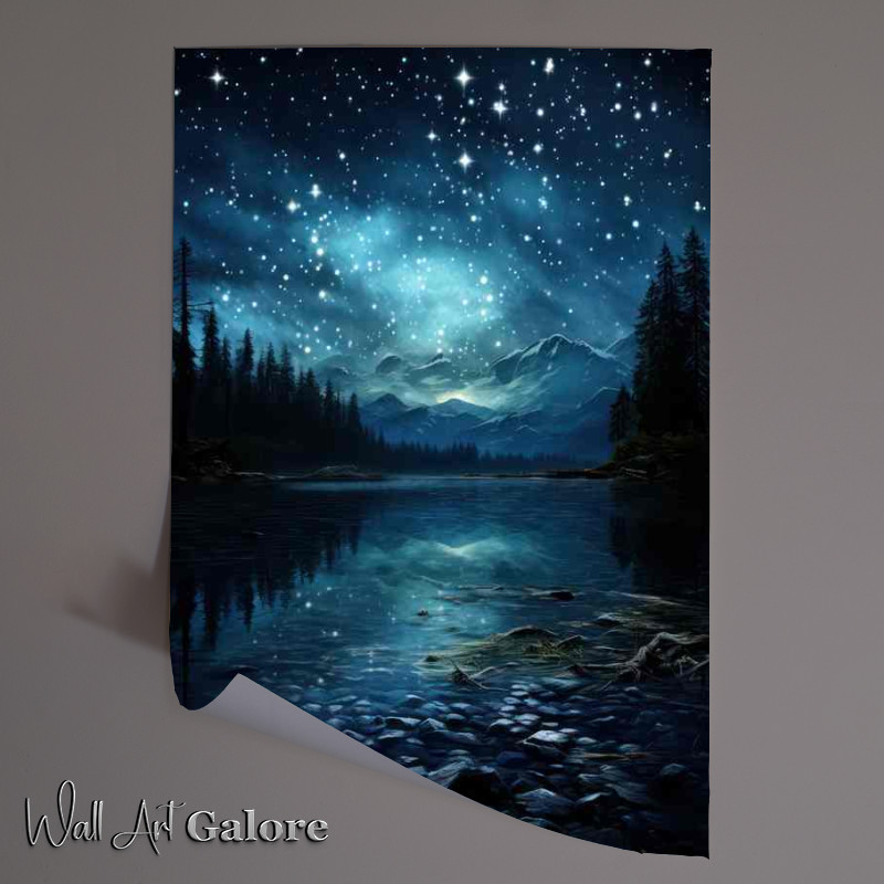 Buy Unframed Poster : (Tranquil Universe Beyond Horizons)