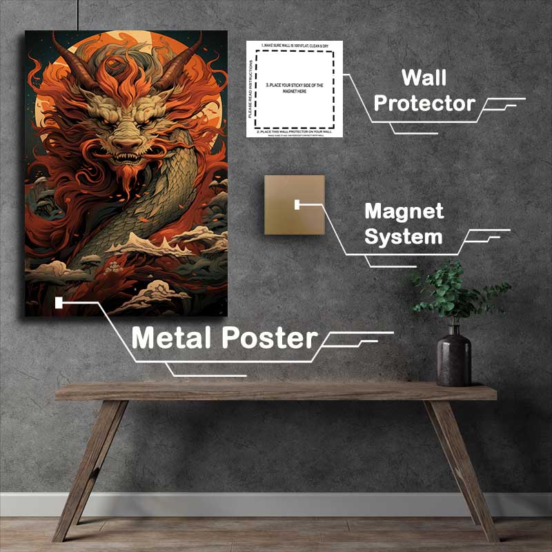 Buy Metal Poster : (Dragon ball Dragon cartoon style)
