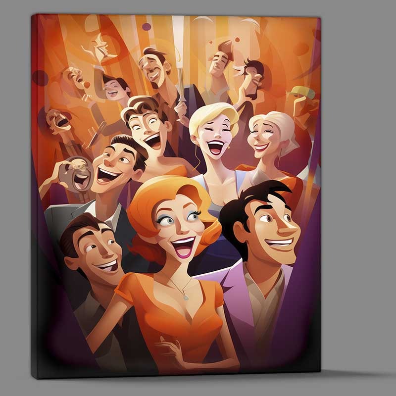 Buy Canvas : (Embracing the Undefined Abstract People in Modern Art)