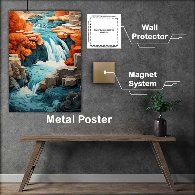 Buy Metal Poster : (Yellowstones Prism of Beauty)