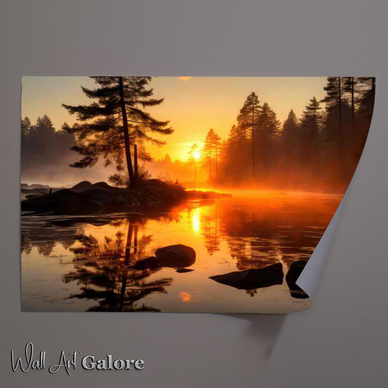 Buy Unframed Poster : (A Golden Glow of Hope)