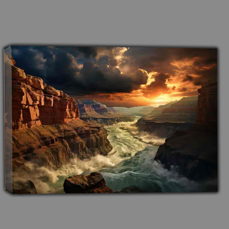 Buy Canvas : (An Electrical View Grand Canyon Dreams)