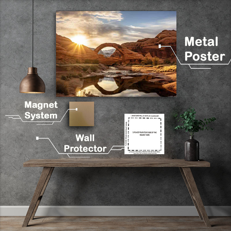 Buy Metal Poster : (Arch Angel Bridge)