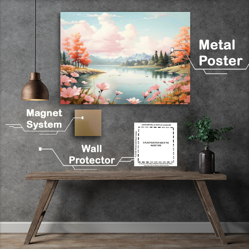 Buy Metal Poster : (Calm And Elegance A Whimsical Breeze)