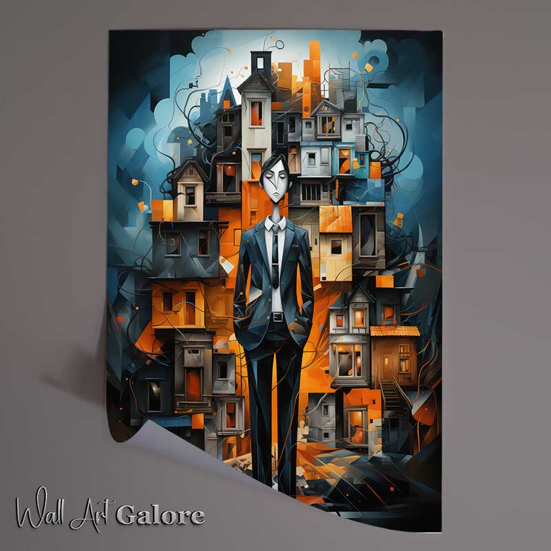 Buy Unframed Poster : (Enigmatic Entities Deciphering Abstract Human Art)