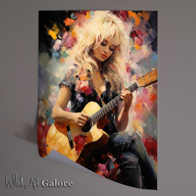 Buy Unframed Poster : (Dolly Parton Very colourful)