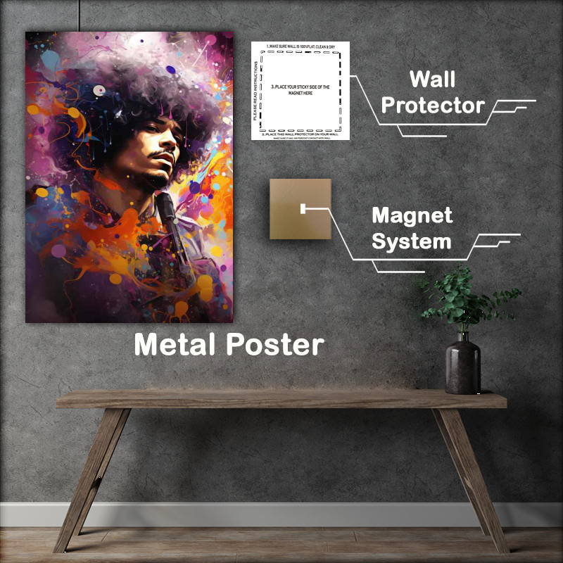 Buy Metal Poster : (Drake colormix splash art)