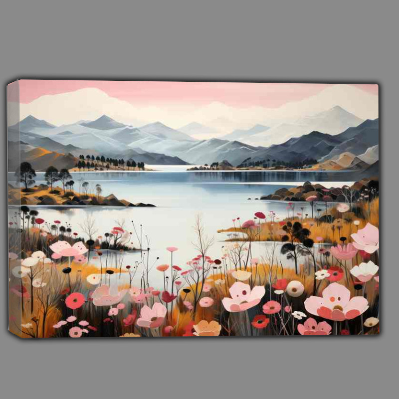 Buy Canvas : (English Lake A Whimsical Take)