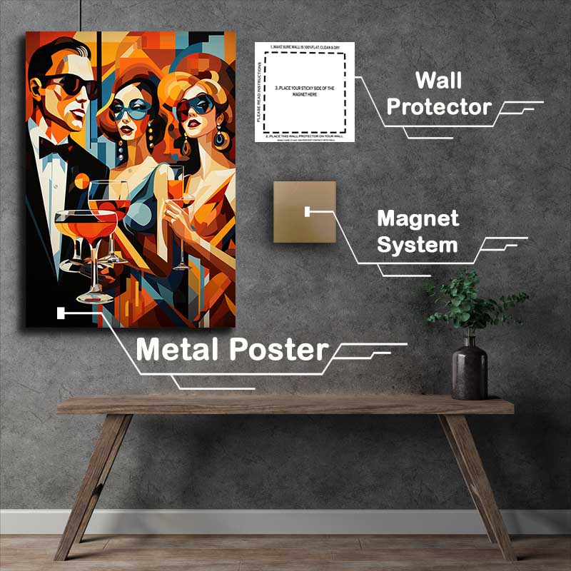Buy Metal Poster : (Figures in Abstraction What Do They Really Mean)