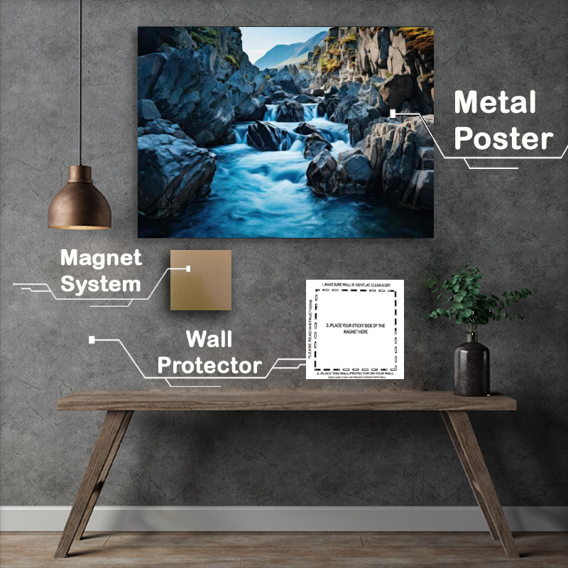 Buy Metal Poster : (Feel the water a Blue DayDream)