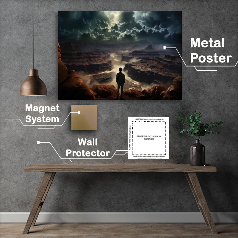 Buy Metal Poster : (Into The Darkness)