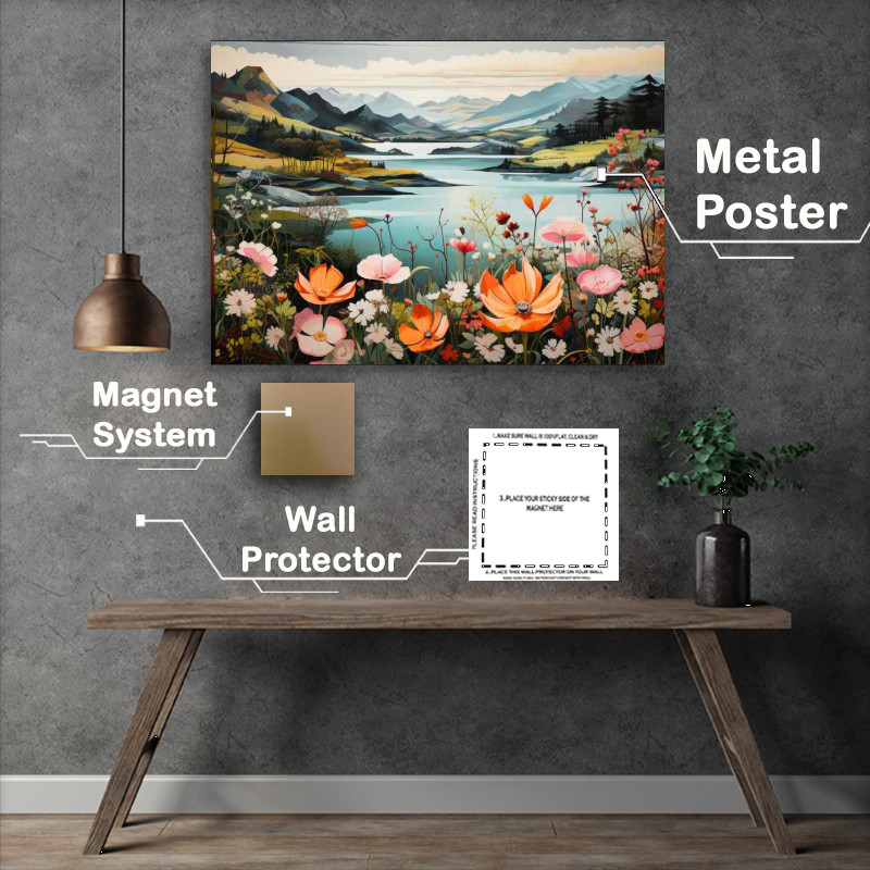 Buy Metal Poster : (Lake of Beauty Whimsical Spectacular)