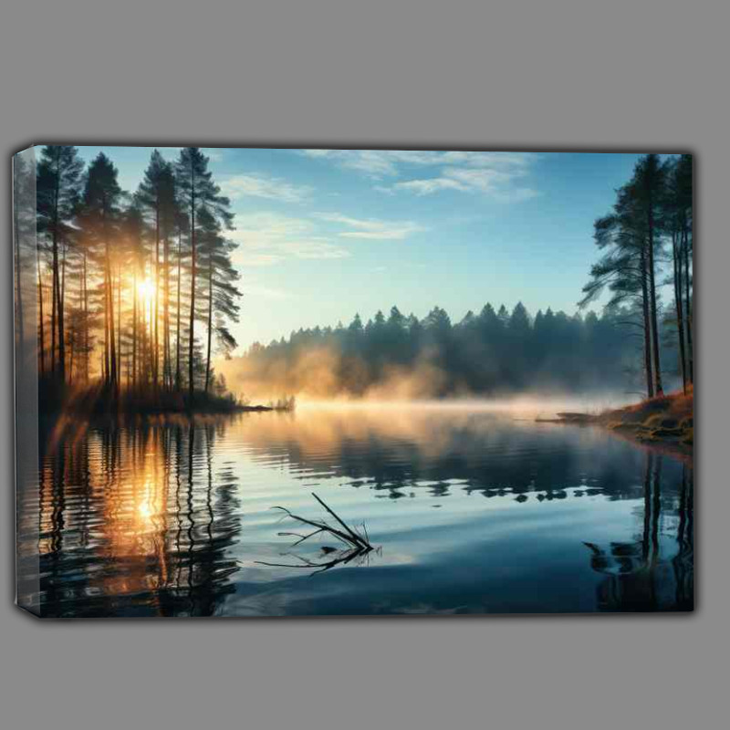 Buy Canvas : (Morning Miracles On the Lake)