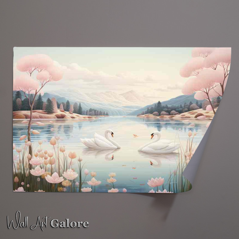 Buy Unframed Poster : (Natures Love Swans)