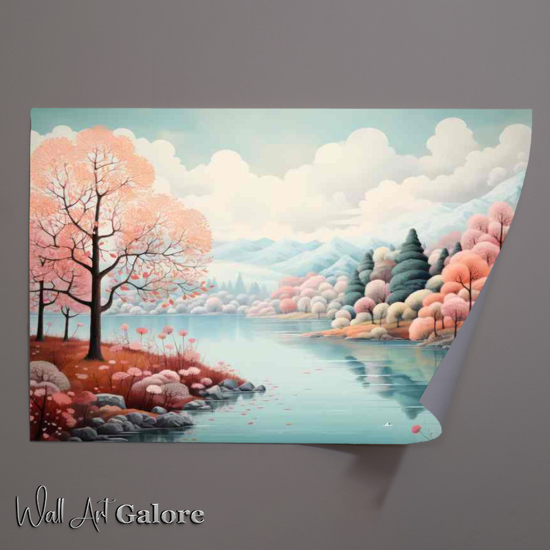 Buy Unframed Poster : (Pretty Lake View A Whimsical Tale)