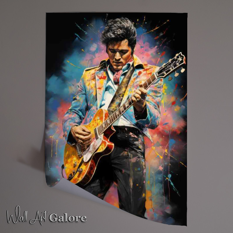 Buy Unframed Poster : (Elvis Presley art from beyond)
