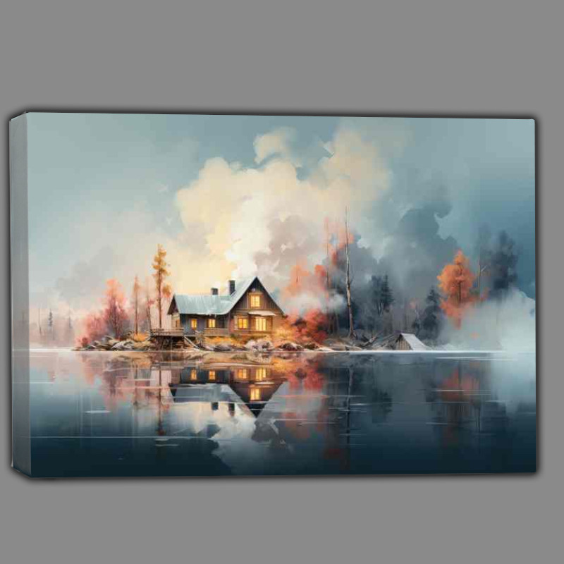 Buy Canvas : (Reflections on The Lakeside)