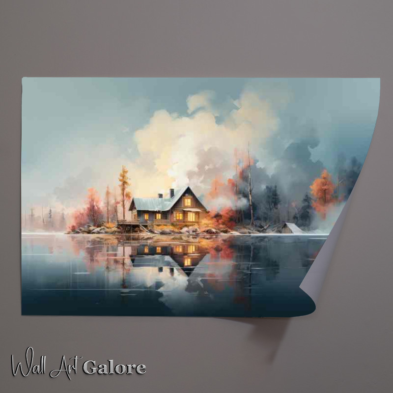 Buy Unframed Poster : (Reflections on The Lakeside)