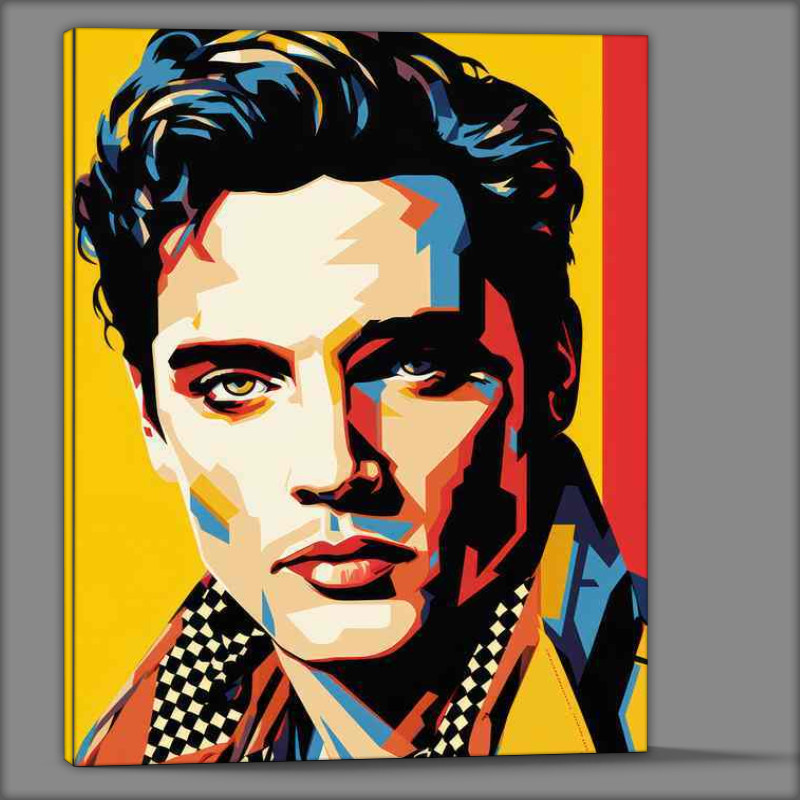 Buy Canvas : (Elvis Presley pop art the original king)