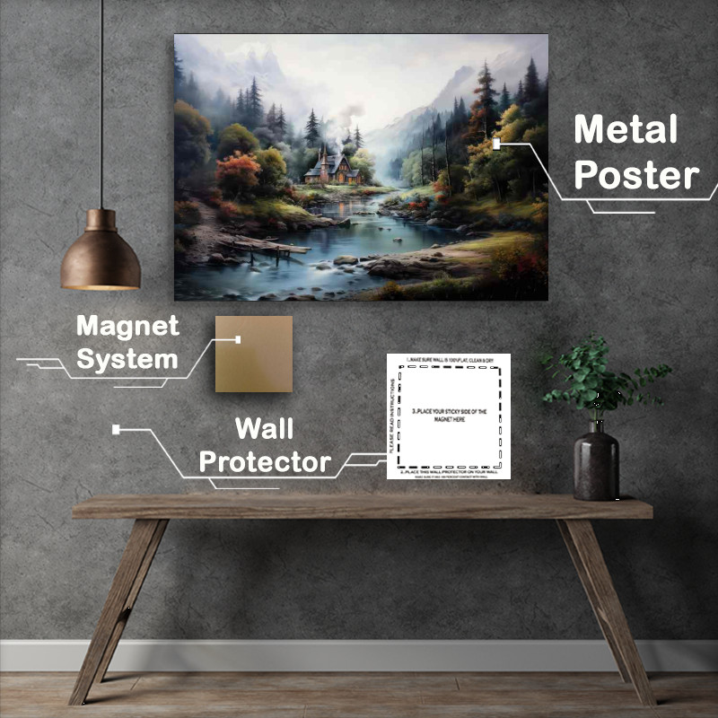 Buy Metal Poster : (River In A Melancholy Dream)