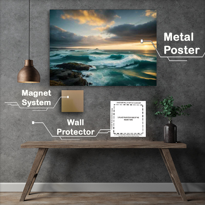Buy Metal Poster : (Serenity by the Shore)
