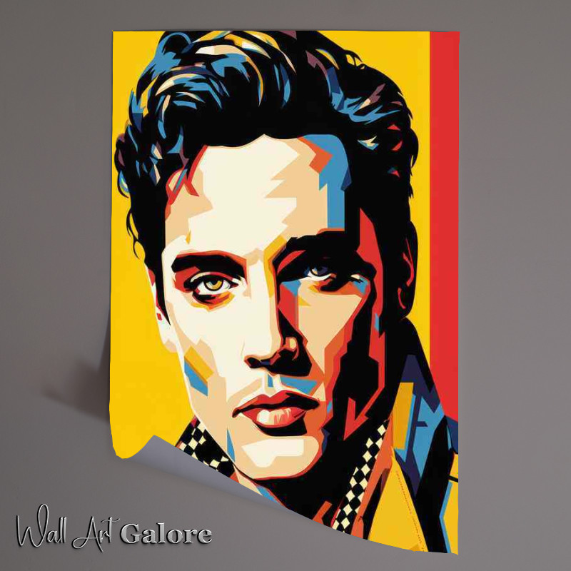 Buy Unframed Poster : (Elvis Presley pop art the original king)