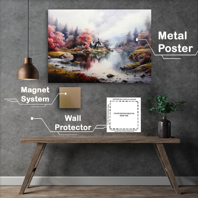 Buy Metal Poster : (Solitude Cabin)