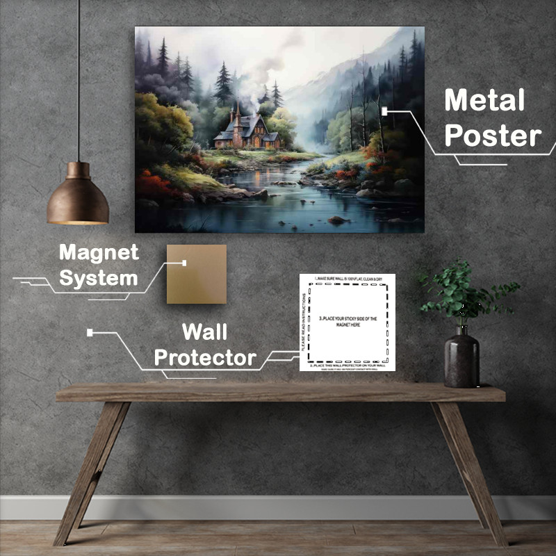 Buy Metal Poster : (Stream and Cabin A Sweet Melancholy)