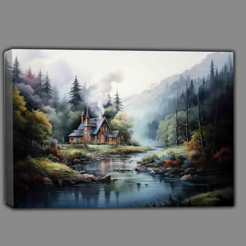 Buy Canvas : (The Cabin in The Mist)