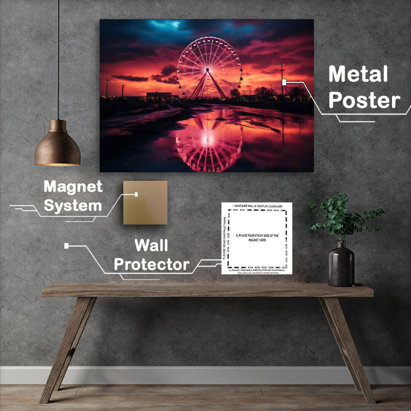 Buy Metal Poster : (The Wheel of Sun Set Dreams)