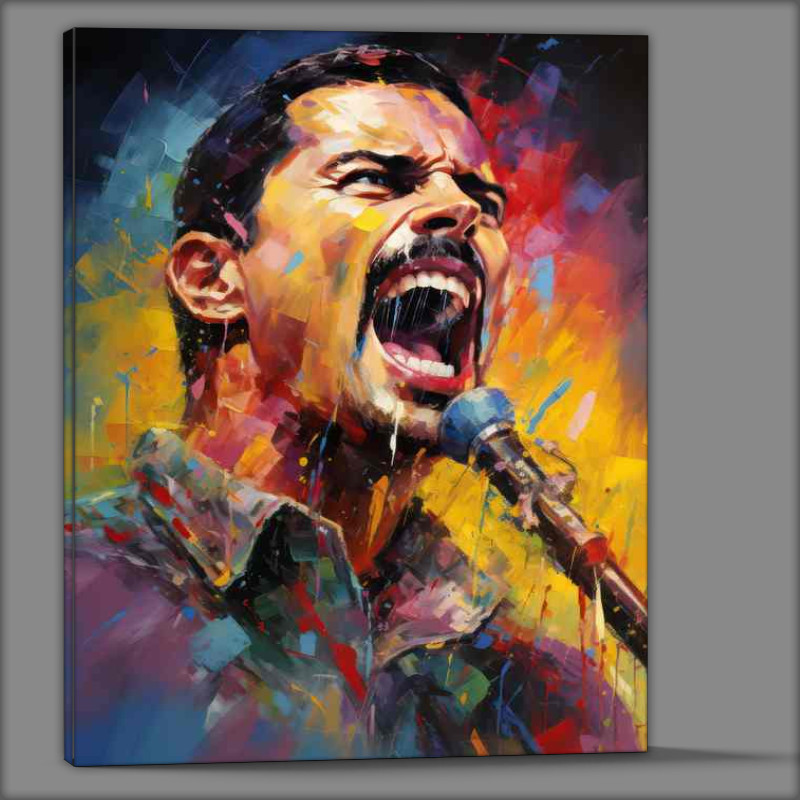 Buy Canvas : (Freddie Mercury Very colourful)