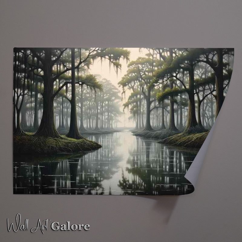 Buy Unframed Poster : (Trees on Lake Majesty)