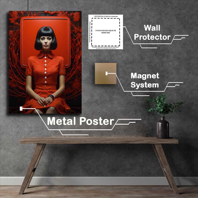 Buy Metal Poster : (Shades of Emotion People in Abstract Art)