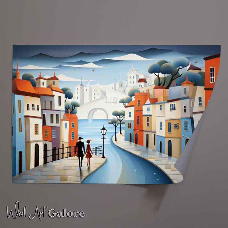 Buy Unframed Poster : (Wet And Windy Down he Street)