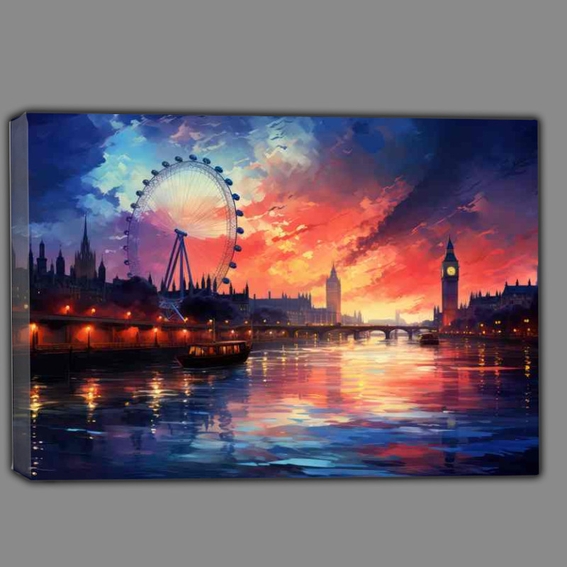 Buy Canvas : (Wheels In Motion Splash of Colour)