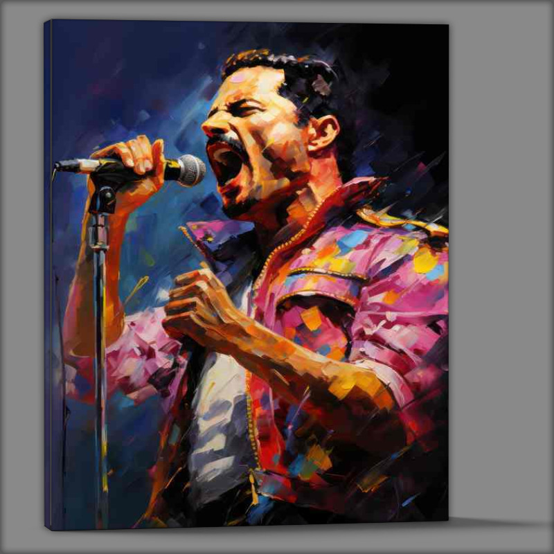 Buy Canvas : (Freddie Mercury Very colourful art)
