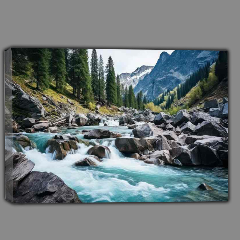Buy Canvas : (White River Elegance in Motion)