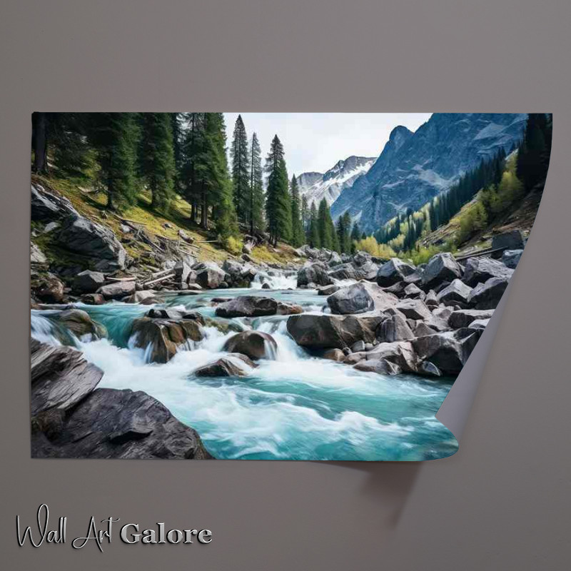 Buy Unframed Poster : (White River Elegance in Motion)