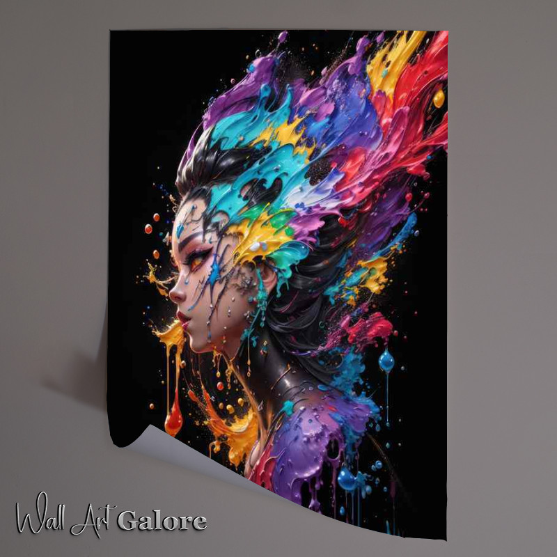 Buy Unframed Poster : (Ballet Brilliance Graceful Splash Art Design)