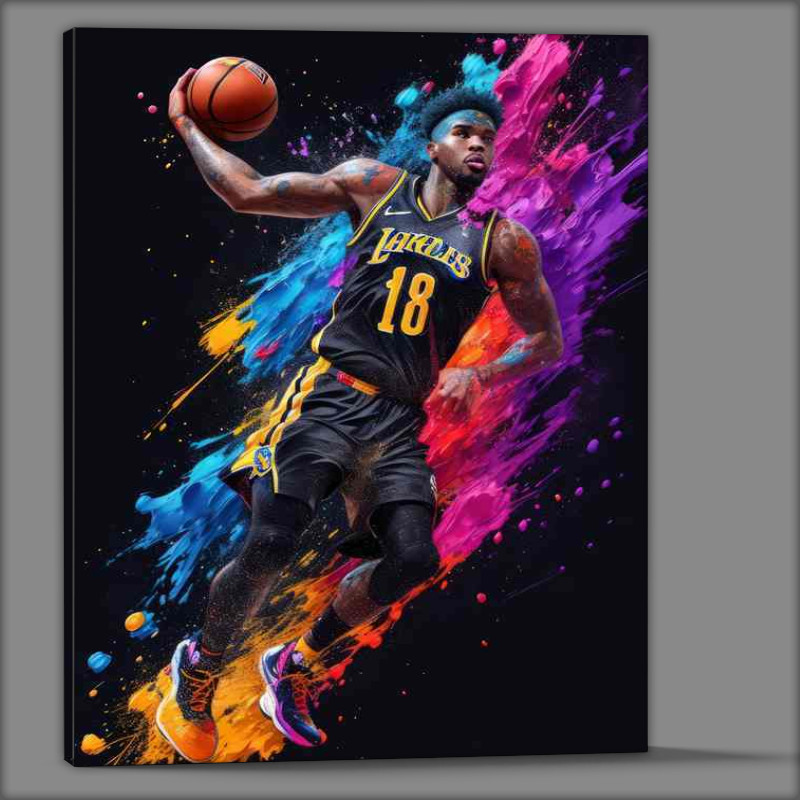 Buy Canvas : (Bold Basketball Beauty Dynamic Splash Display)