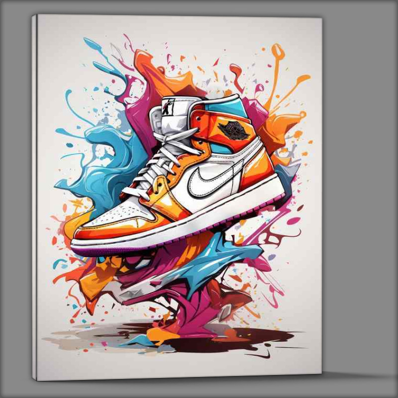 Buy Canvas : (Bold Bone Beauty Vibrant Sneaker Splash Display)