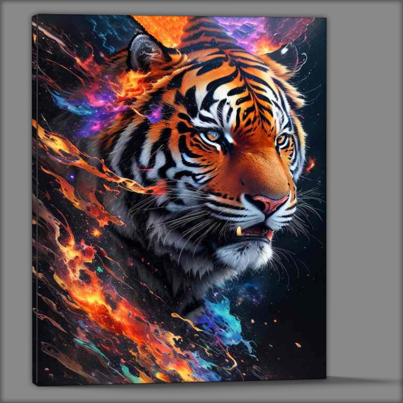 Buy Canvas : (Celestral Mr Tiger Artistic Splash Vision)