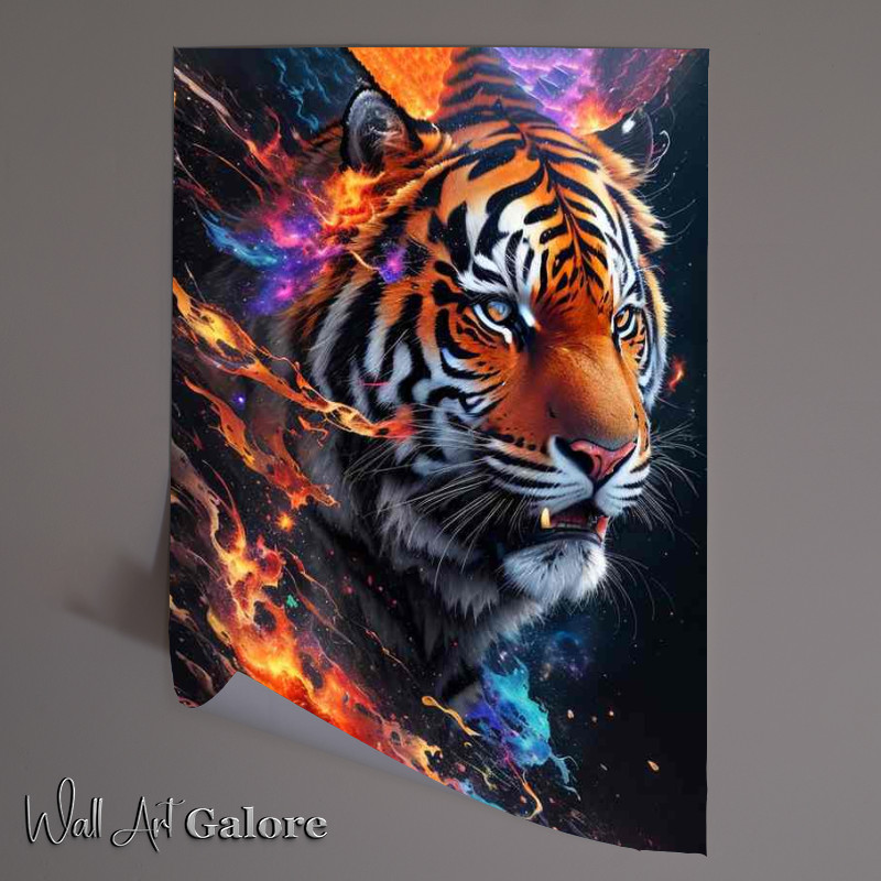 Buy Unframed Poster : (Celestral Mr Tiger Artistic Splash Vision)