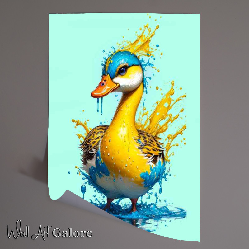 Buy Unframed Poster : (Dazzling Duckling Splash Art)