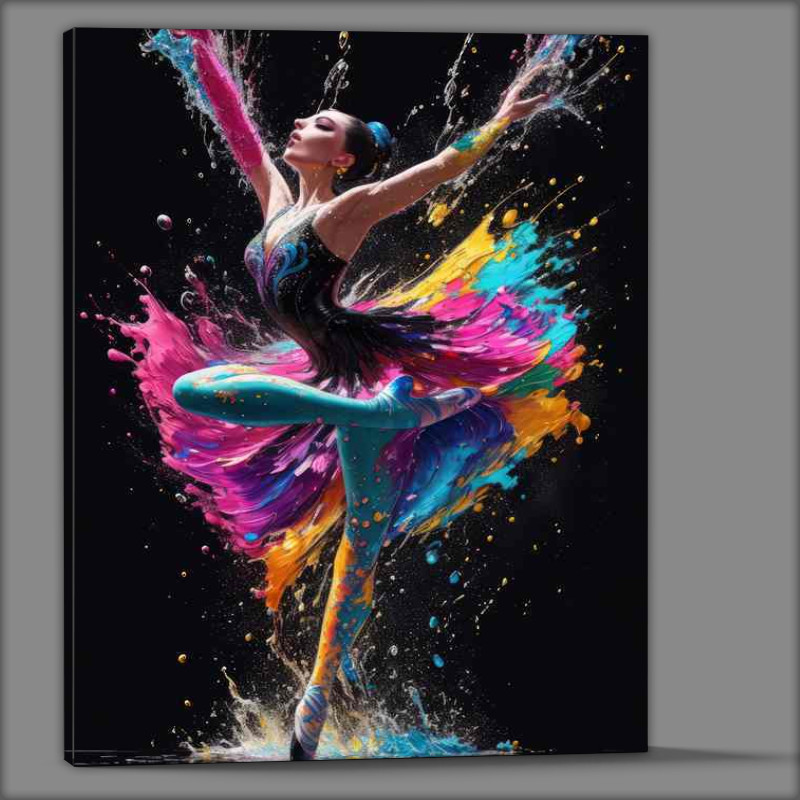 Buy Canvas : (Graceful Balerina Song Ethereal Splash Art)