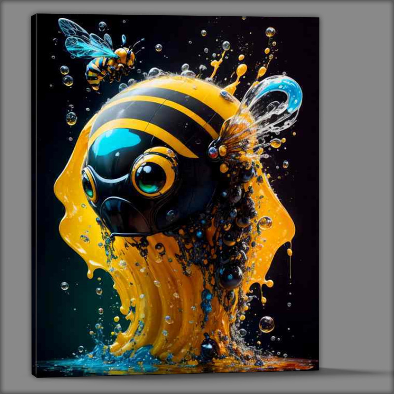 Buy Canvas : (Intelegent bees with a splash of colour)