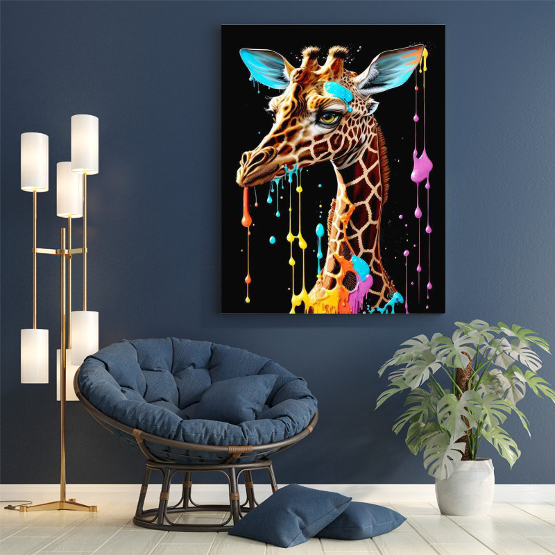 Buy Di-Bond Maxi Print : (Jerry the Giraffe Splash Art)
