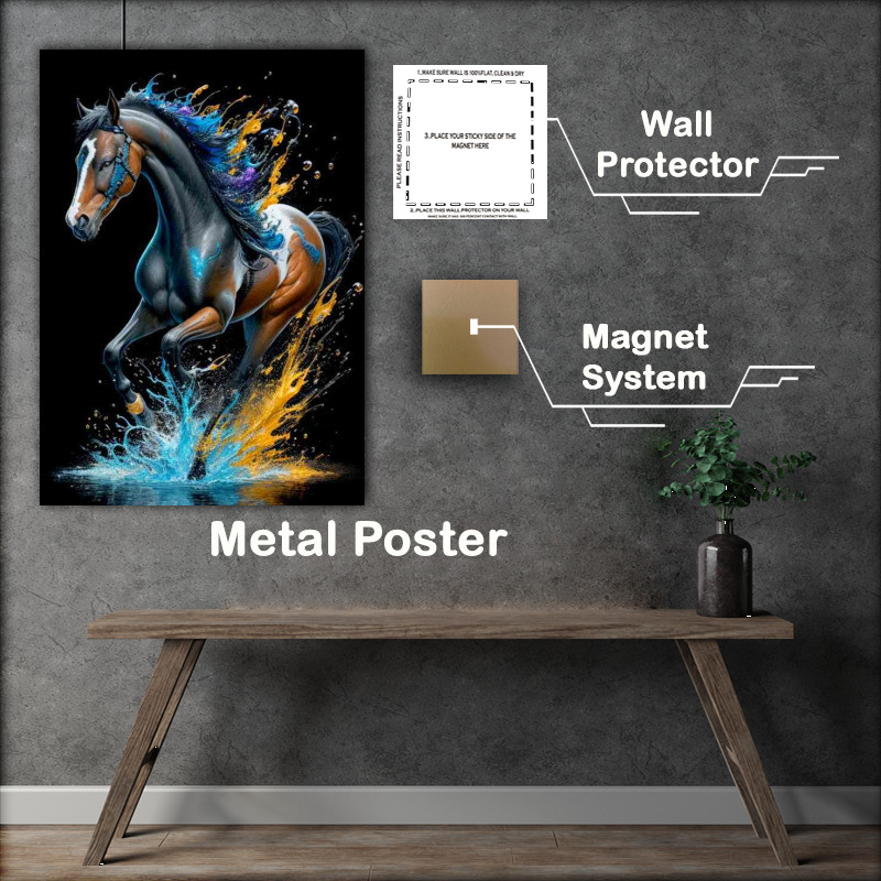 Buy Metal Poster : (Majestic Equine Symphony)
