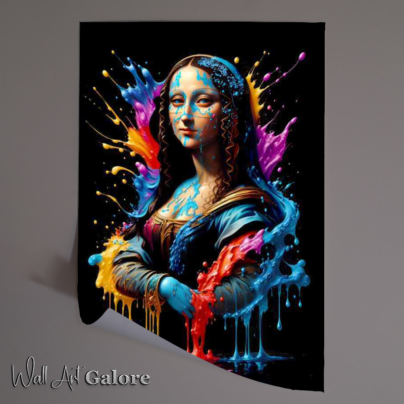 Buy Unframed Poster : (Mona liza splash art)